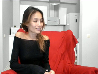 alia_me skinny female rubs herself with oil