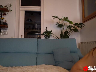 mysweetapple appetizing wench rides sex toy