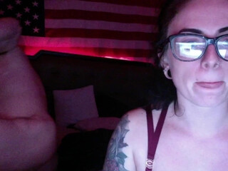 tattooedfreakcpl gorgeous blonde caresses boobs