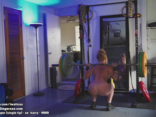 ginger_little gorgeous chick caresses shaved cunt