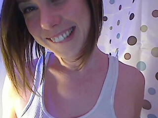 Fridays fucks herself in red dildo