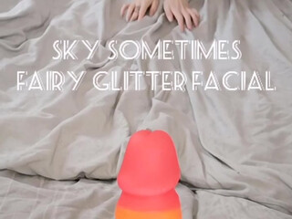 Sky_Sometimes gripping nipple masturbates wet wrap