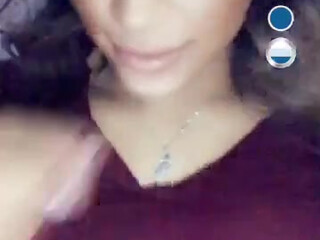 Jessy Dubai Onlyfans attractive chick diligently licks dildo