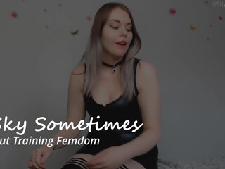 Sky_sometimes adult bitch gently caresses vagina