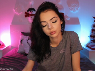 ezra caresses his magnificent body