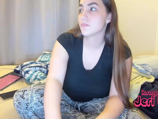 jerilynn experienced slut caresses shaved cunt