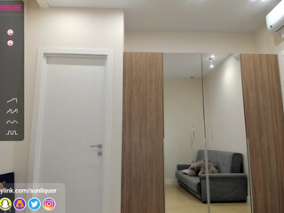 sunliquor blonde slut caresses shaved cunt