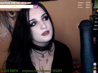 lsqueen desired woman fucks herself with fingers