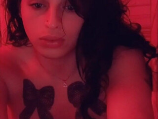 felicitygreens black-haired young lady in stockings masturbates her shaved pussy