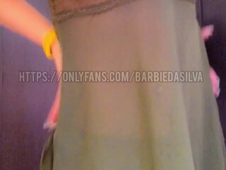 barbiedasilva bitch with big tits rides vagina toy