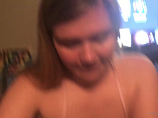 winterswonderland  and finally decided to jerk off her shaved pussy