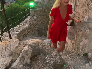 nancyace onlyfans mature slut pulls pussy while lying in a chair