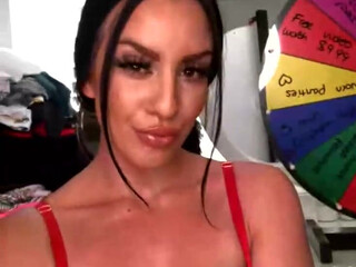 taramay69 pretty lady undresses in the kitchen