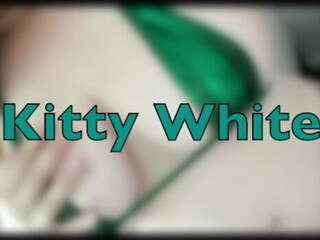 Kittywhite slut shows his designed holes