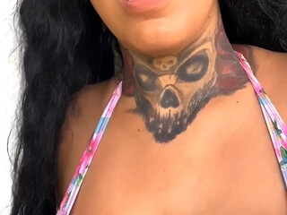 AmoraLuv onlyfans busty bitch jerking her pussy with phallus