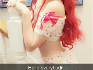 Belle Delphine onlyfans seductive pussy shoves balls in the anus