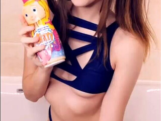 Belle Delphine onlyfans big tit babe fucked by a toy