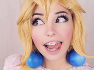 Belle Delphine onlyfans busty harlot fingering pussy