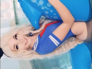 Belle Delphine onlyfans nude slut masturbates shaved vagina