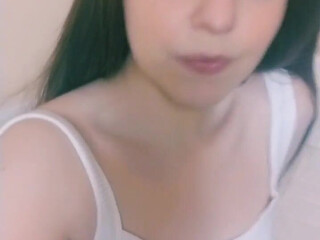 BelleBlake attractive babe caresses lips sex