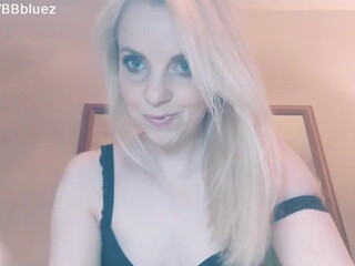 BelleBlake sexy slut caresses sex lips