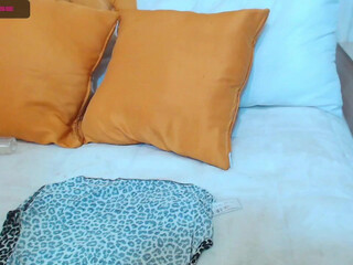 anne_merie_ Olesya in a chair demonstrates a rich pussy masturbation