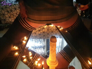 nayomisharpe cute baby fucks herself with black dildo fingers