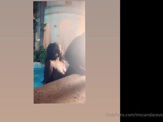 mscandacevon gorgeous chick jerks off her pussy with phallus