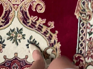 lunasilverx the luxury model is swaggering with two toys.