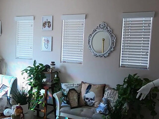 officialnmj cute lady caresses shaved cunt