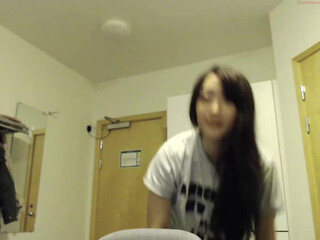 moyyango chick fucks herself with a big rubber dildo