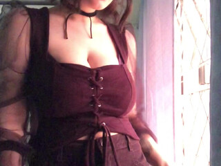 moonlighty_ openwork babe turns with juicy tits