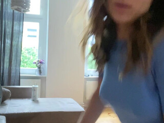 karaxaen busty cam girl undresses and caresses her pussy