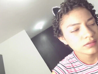 mila luxurious lady gently masturbates pussy