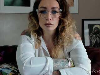 ava_austen mysterious goddess gently caresses her ass with her fingers