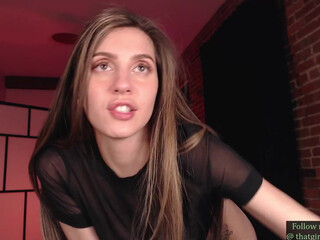 naughtykathie cute slut jumps on a dildo