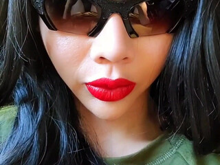 Long Mint Sultry brunette