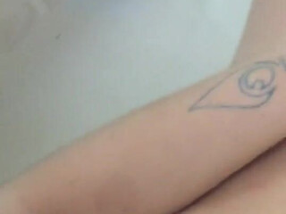 Indigo White  Fan of pink