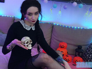 zirael  naughty slut caresses big tits