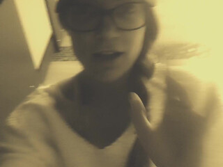 jaydencole teasing his gap with her middle finger