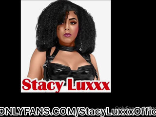 stacyluxxxofficial black-haired prank masturbates with a vibrator