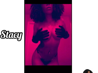 stacyluxxxofficial attractive slut caresses shaved cunt