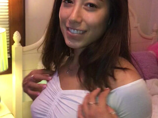 princess_kidaa  caresses gorgeous boobs