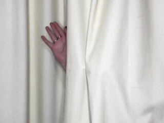 leiabrown hot lady squeezes tits in the kitchen