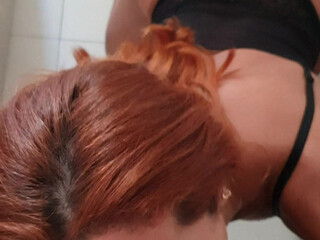 Nathalia onlyfans ardent young lady caresses big tits at work