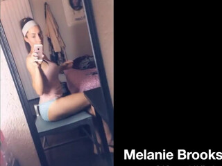 Melanie onlyfans pretty chick fucks pussy with black dildo