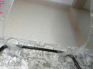 only_julia extravagant fucking dances with a long dildo