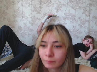 kitty__room jerking on a chair