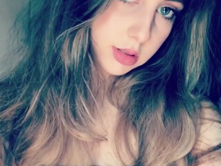 Princess Violette sexy blonde pulls pussy hand