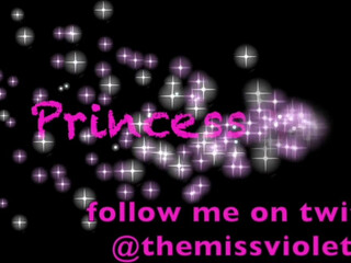 Princess Violette flexible chick heartily exercises its holes